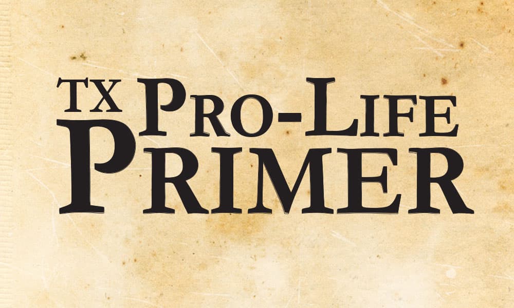 Texas Pro-Life Primer